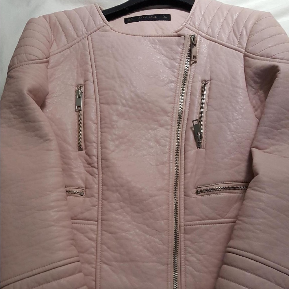 Zara faux leather jacket